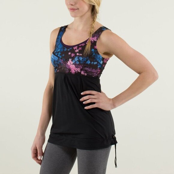 NWT LULULEMON | Tame Me Tank Top Petal Pop Floral | Sz. 4 - Picture 3 of 13